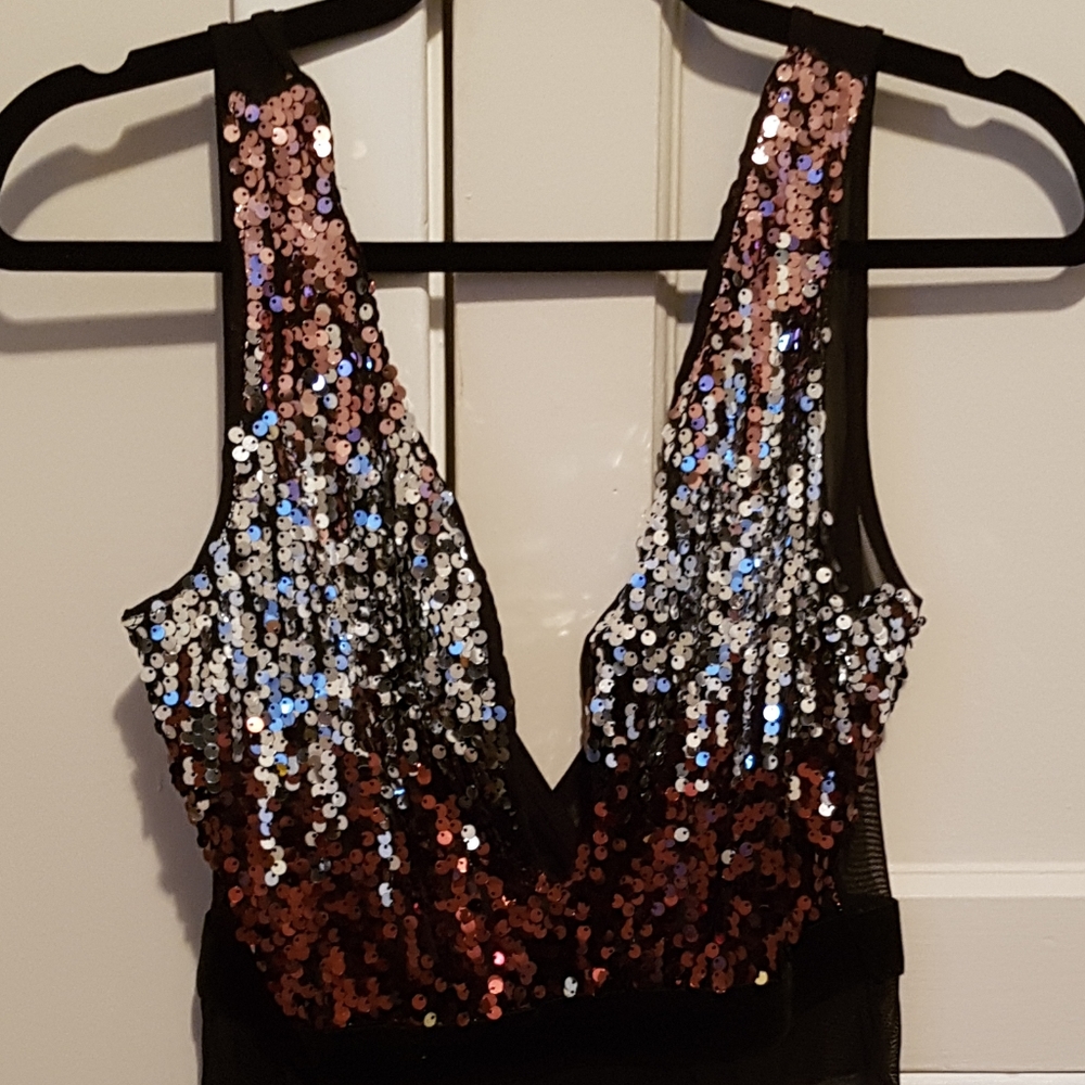 SHEIN sequined body suit NWOT